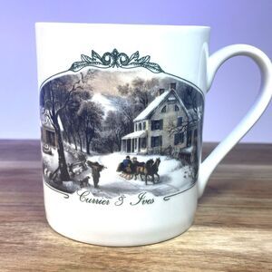 VTG Currier Ives 2000 Museum City of NY WInter Carriage Holidays Christmas